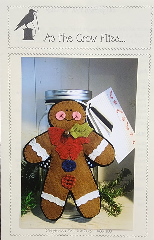 Gingerbread Man Jar Cozy SC100