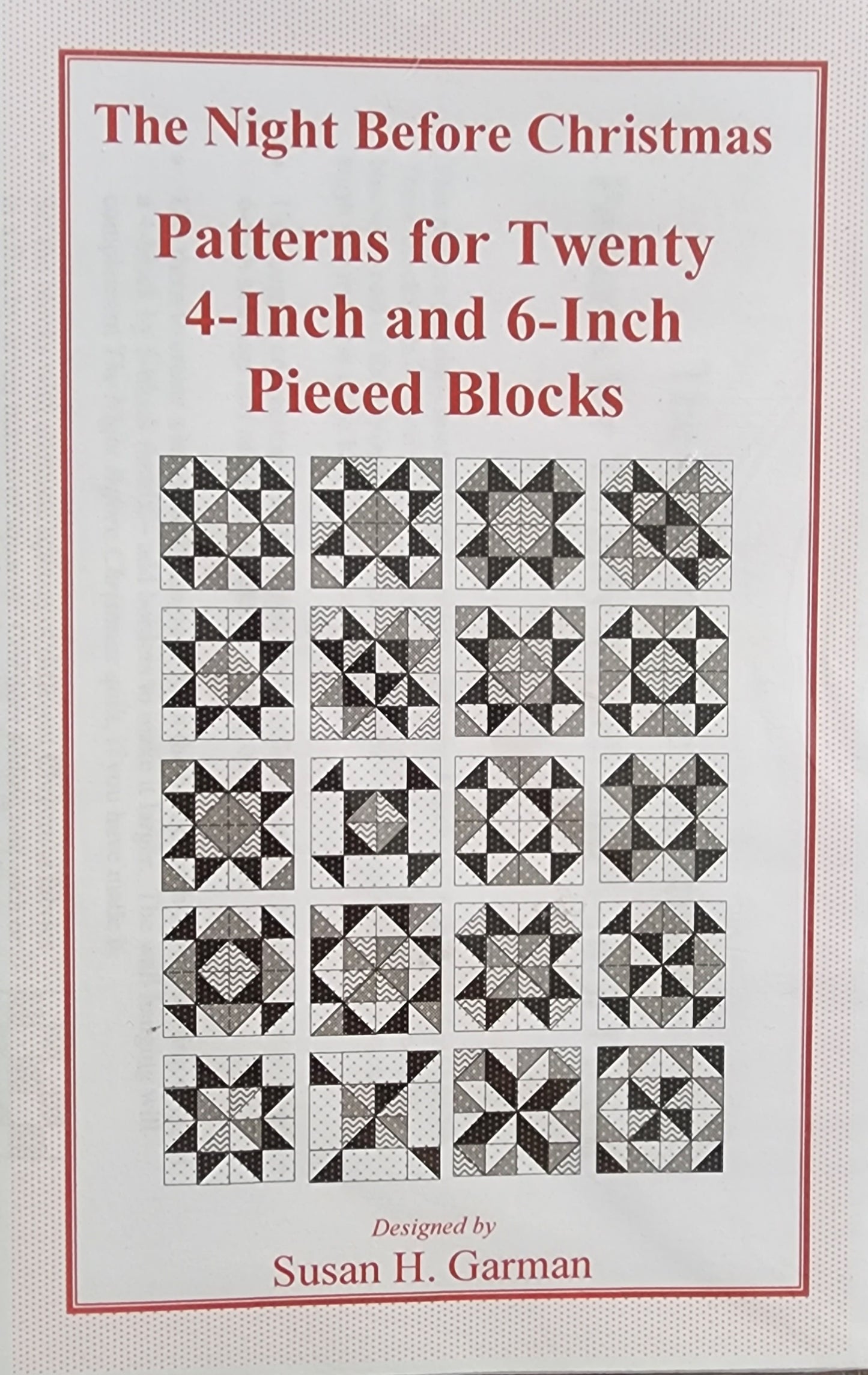 The Night Before Christmas Pieced Cornerstone Blocks by Sue Garman