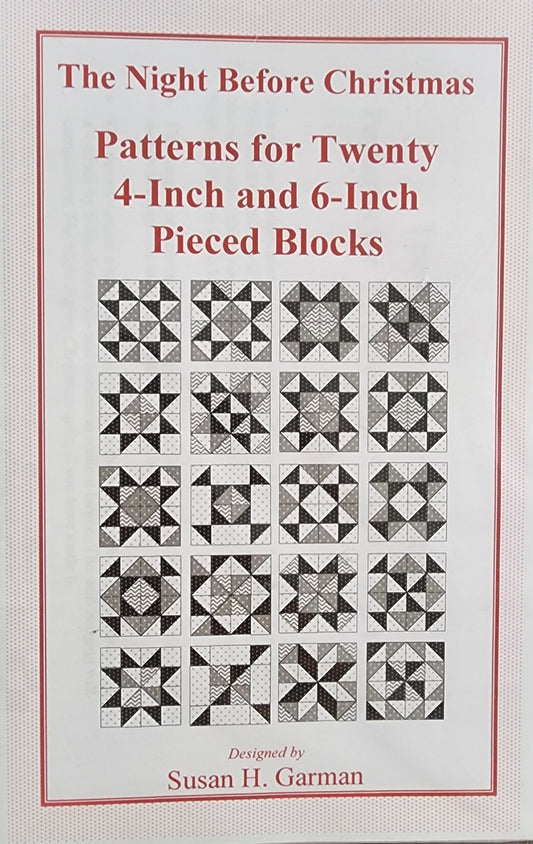 The Night Before Christmas Pieced Cornerstone Blocks by Sue Garman