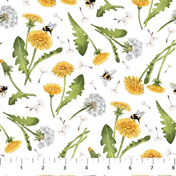 Northcott Beecroft White/Multi  26672-10