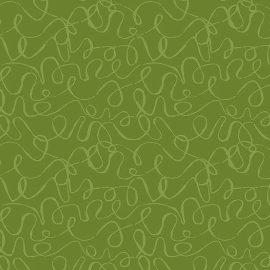 Andover Scribbles 8889-V1* Olive Green