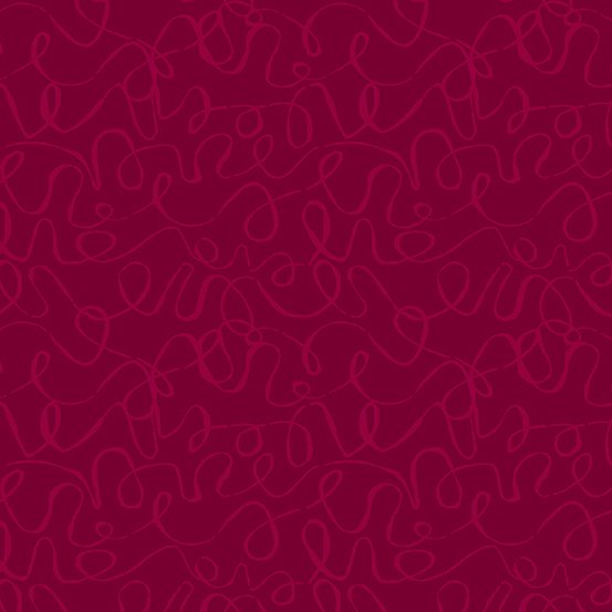 Andover Scribbles 8889-R Wine