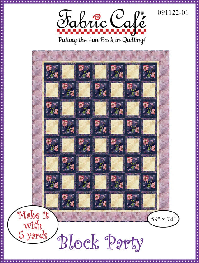 Block Party 5-Yard Quilt Pattern 091122-01
