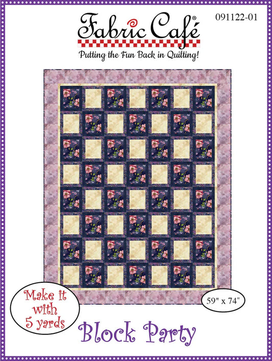 Block Party 5-Yard Quilt Pattern 091122-01