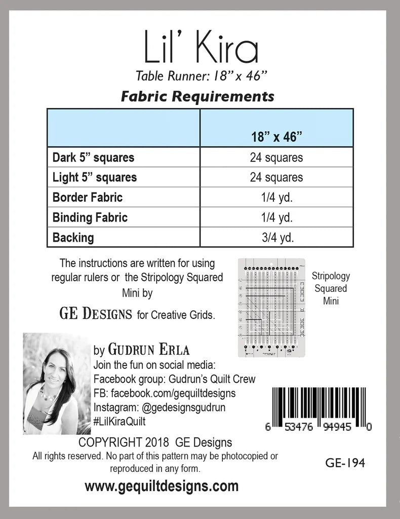 Lil' Kira Table Runner GE-194