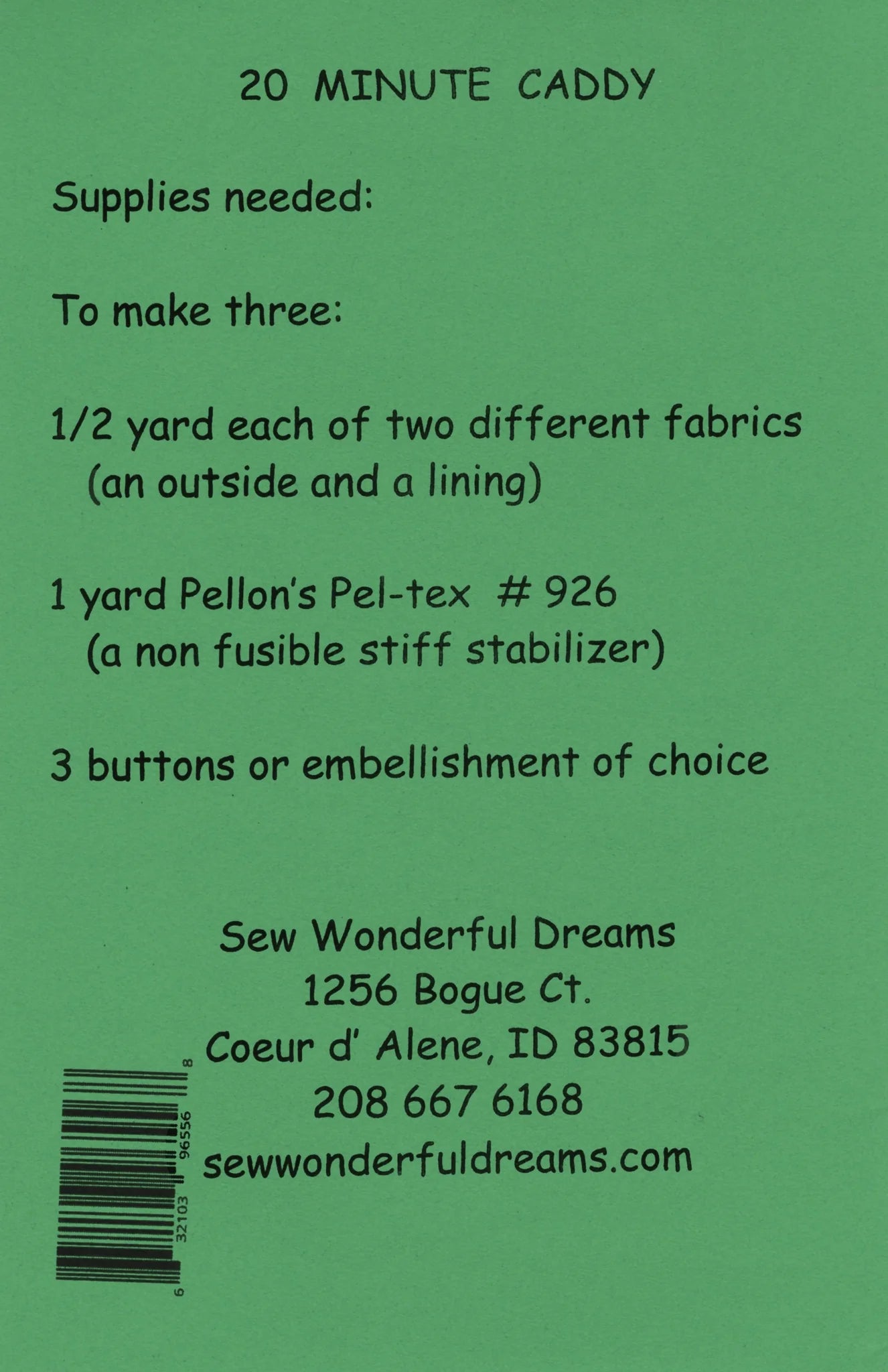 20 Minute Caddy SWD-259