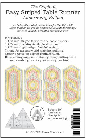 The Original Easy Striped Table Runner TQC272