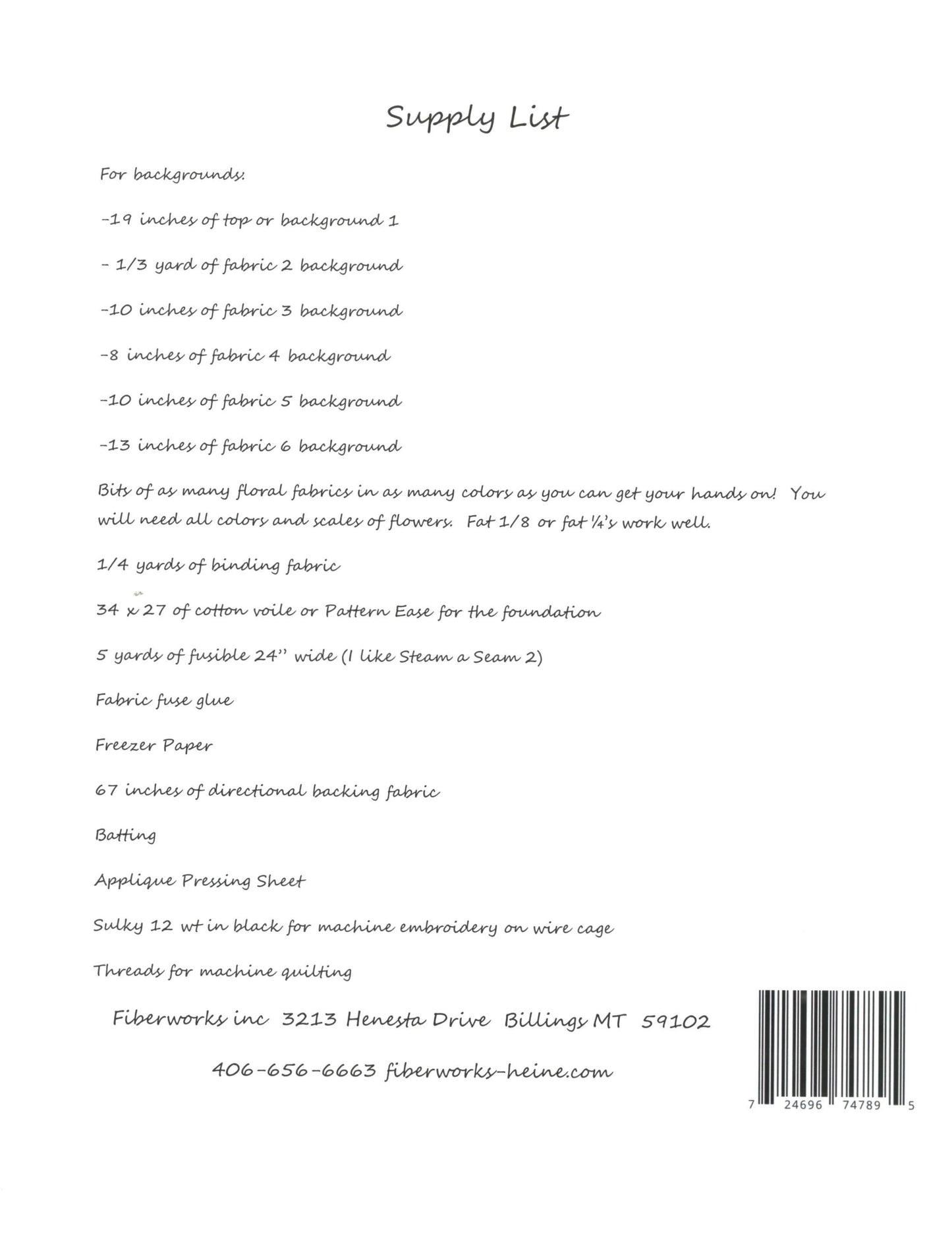 Perfect Form Pattern LHFWPF