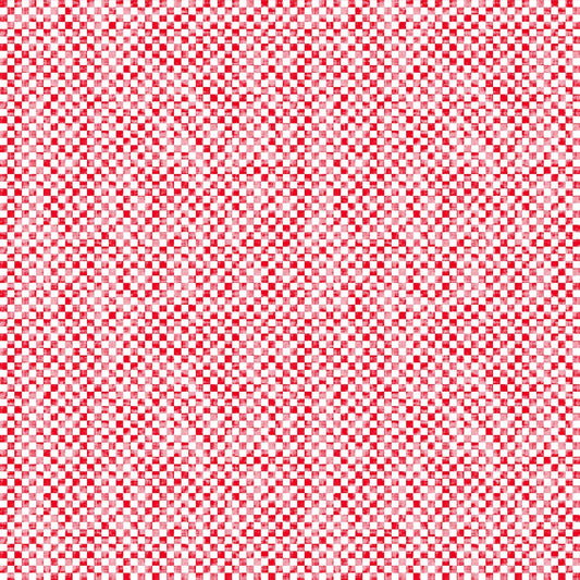 Northcott Home for the Holidays Red Frosted Check 10463-24