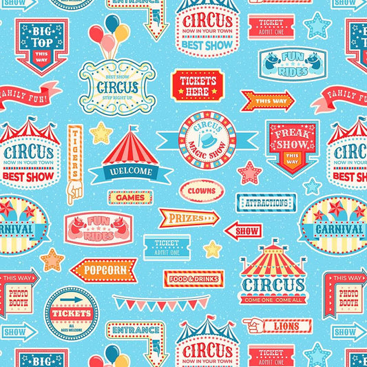 Northcott Patrick Lose Under the Big Top Multi 10500-40