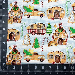 3 Wishes Gingerbread Camping Blue 121079