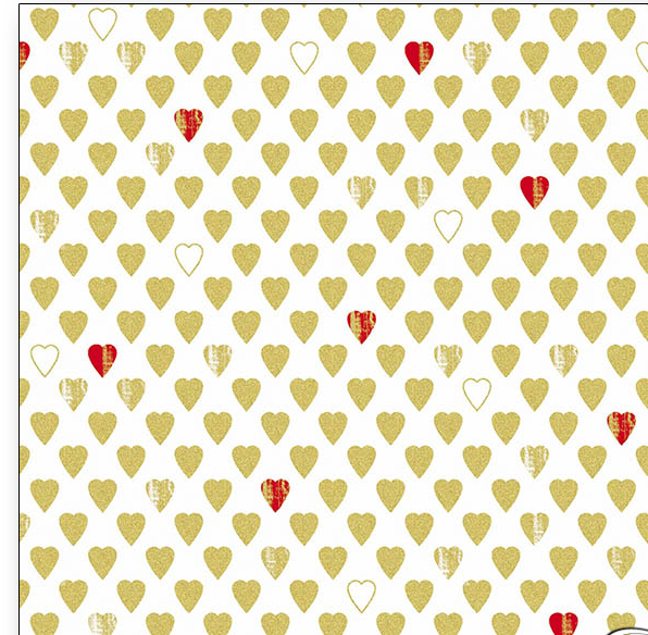 Kansas Studio Texture Hearts White 8964M-09.