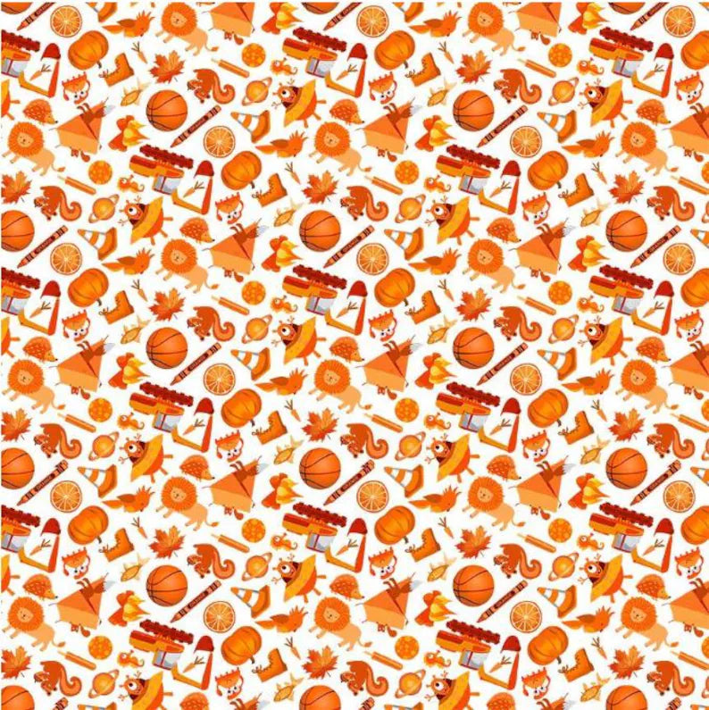 Timeless Treasures I Spy Objects Mini Orange CD2625