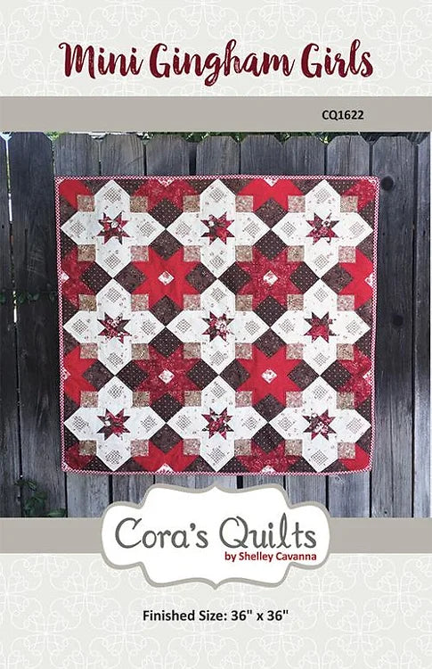Mini Gingham Girls Quilt Pattern CQ1622 ..