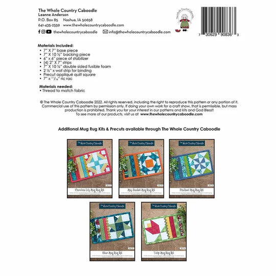 Share the Love Mug Rug WCCBX174