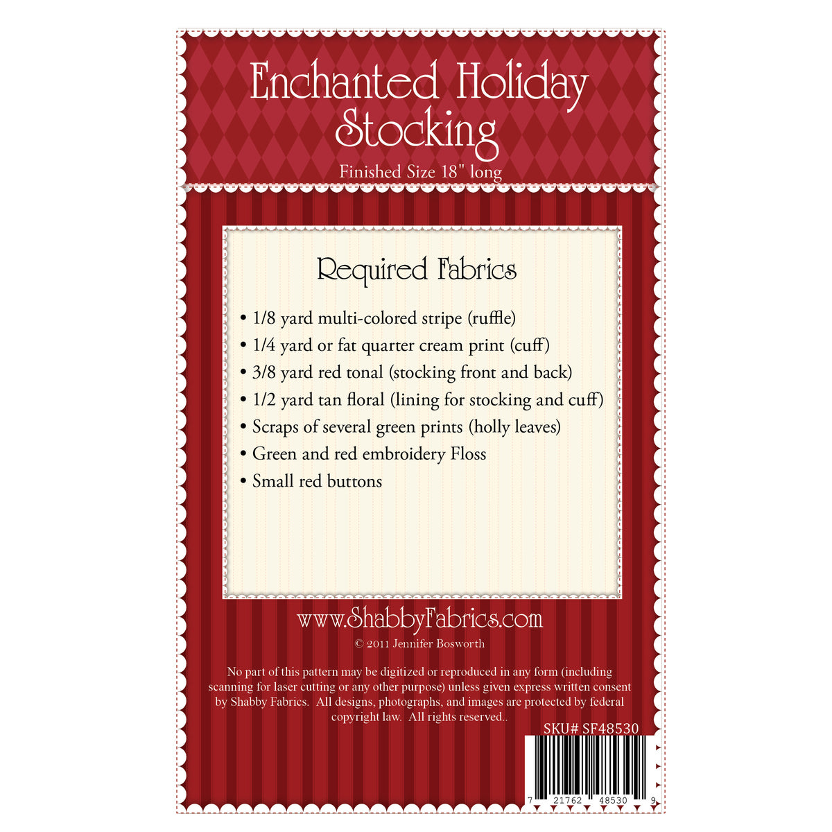 Enchanted Holiday Stocking SF48530