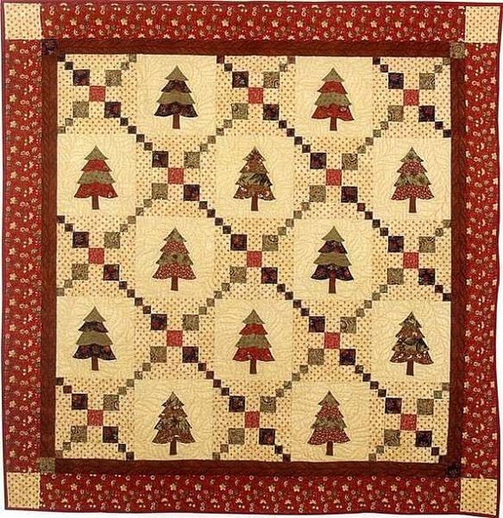 Patchwork Pines Pattern BHD1075