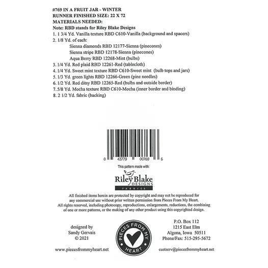 In a Fruit Jar - Winter PM769