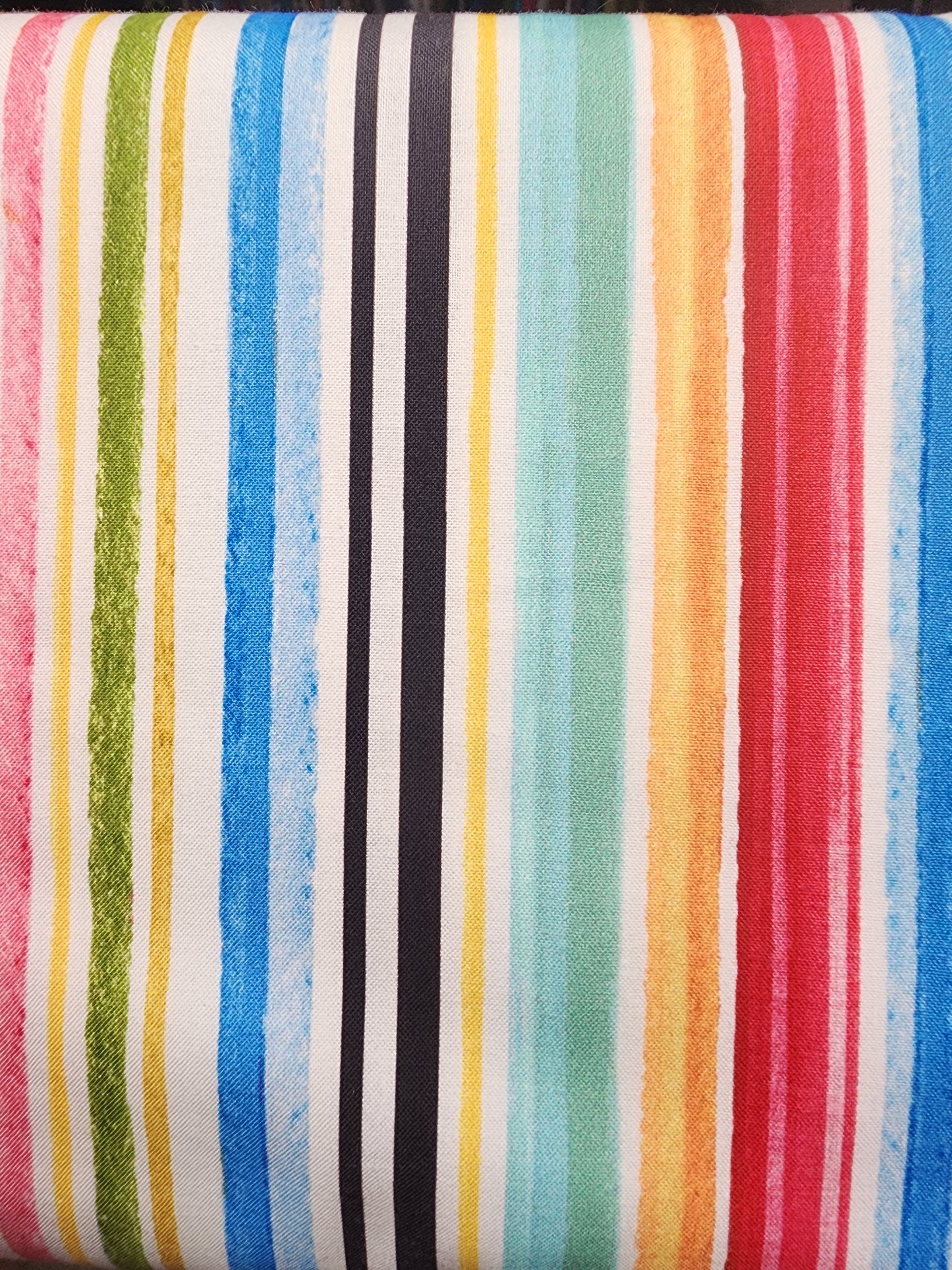 Michael Miller Multi Color Stripe DCX10277-WHIT-D.