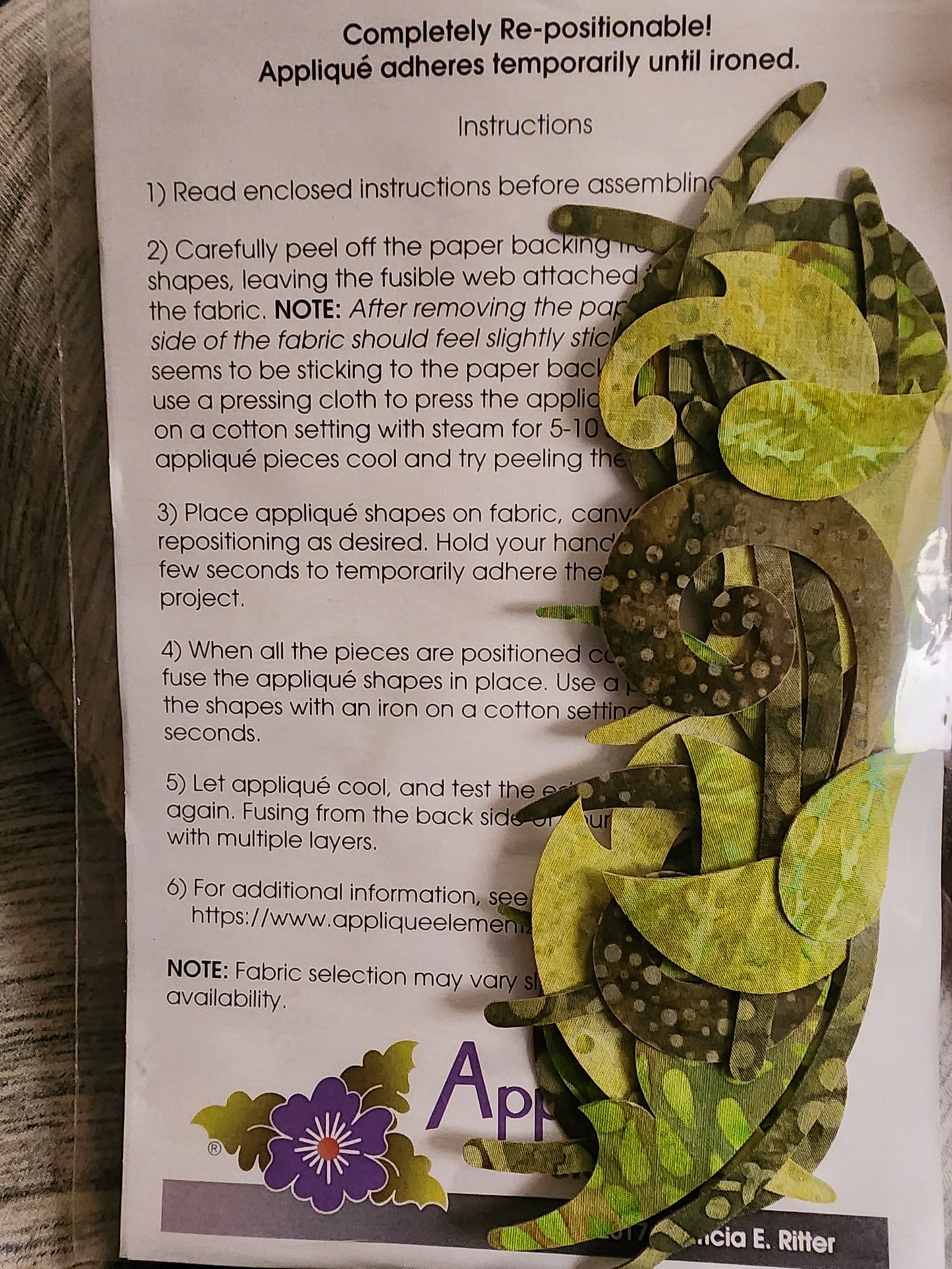 Applique Bohemian Vine Batik QCIUEA-1025