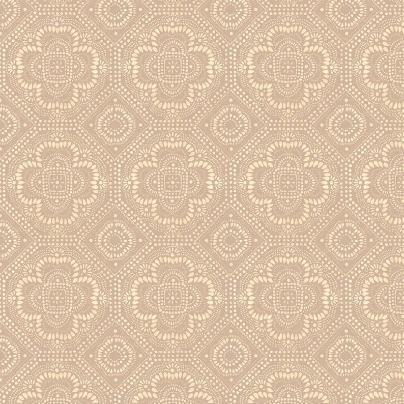 Wilmington Prints Taupe Grid Tonal 17840-221
