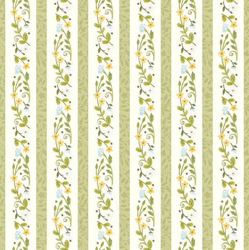 Northcott Woodland Babies Stripe DP27173-11