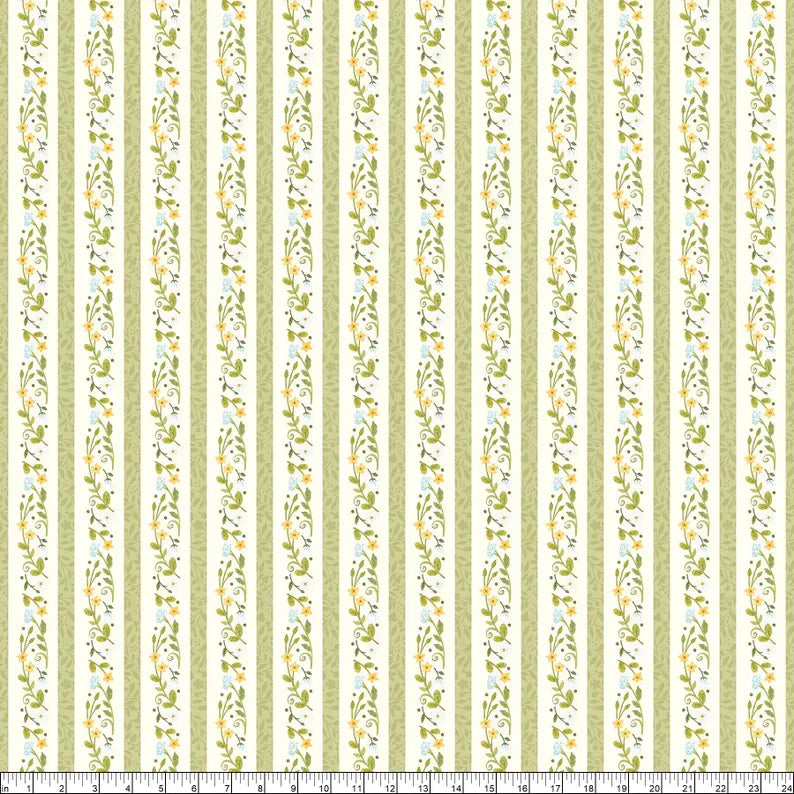 Northcott Woodland Babies Stripe DP27173-11