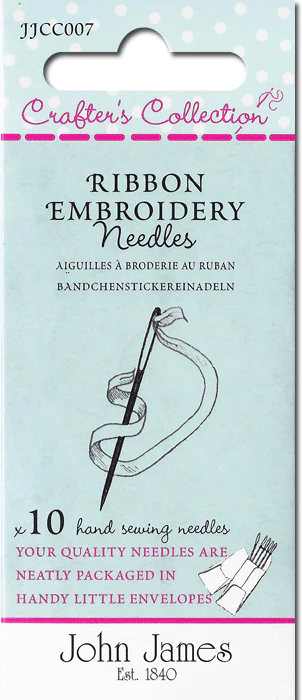 John James Crafters Collection Ribbon Embroidery Needles 18/26 JJCC007