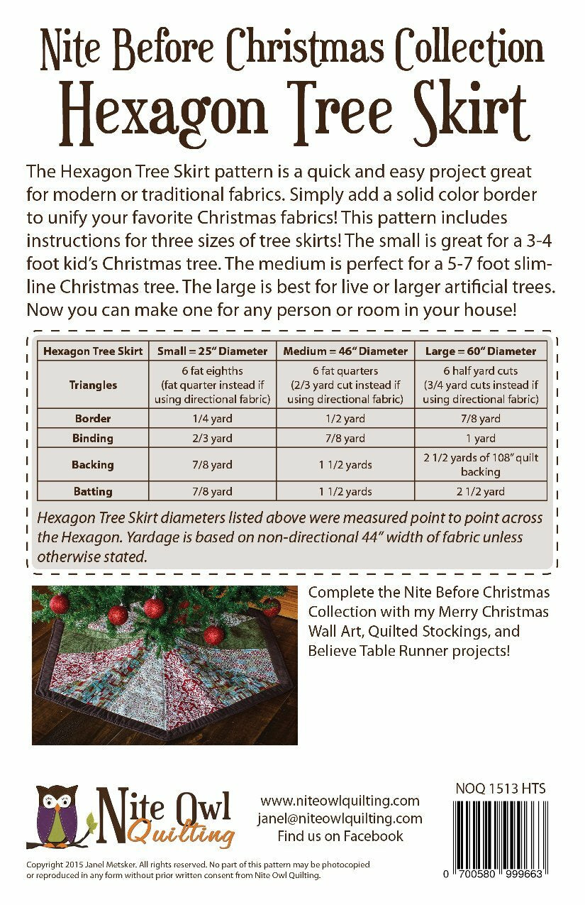Hexagon Tree Skirt NOQ1513