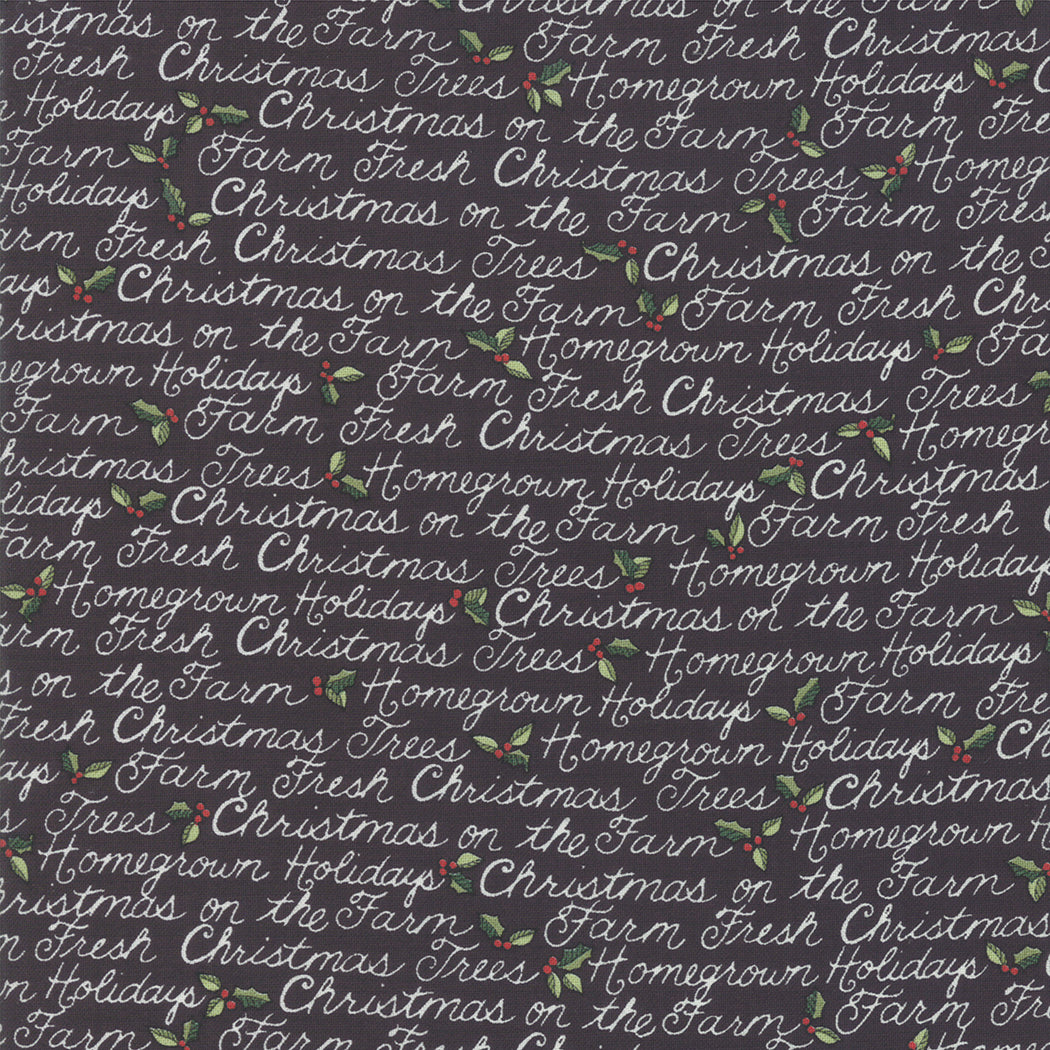 Moda Homegrown Holidays Farm Black Handwriting 19943-16