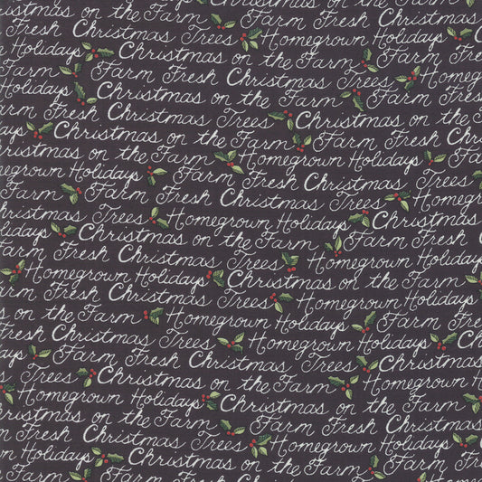 Moda Homegrown Holidays Farm Black Handwriting 19943-16
