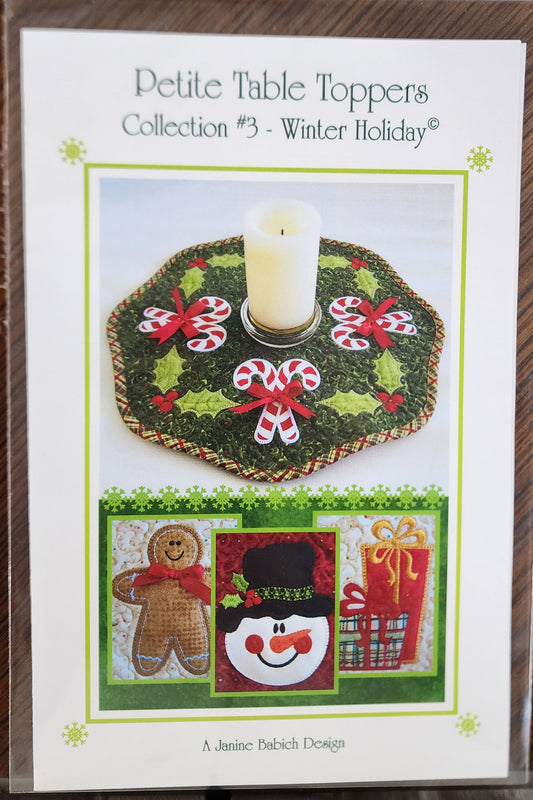 Petite Table Toppers- Winter Holiday JBDPTT3