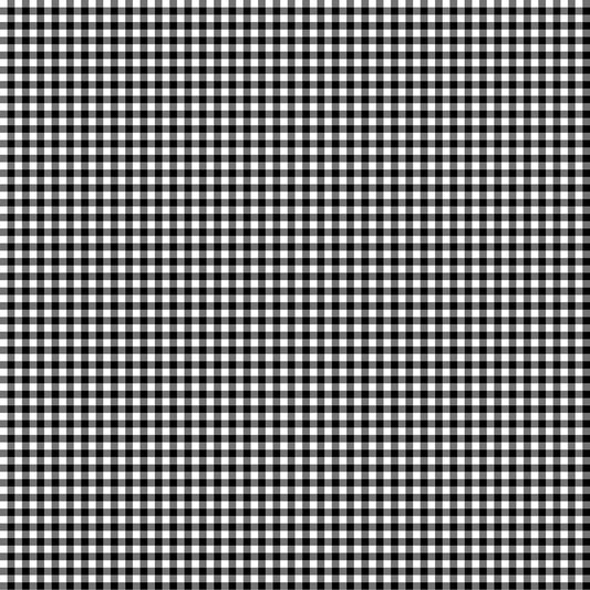 Northcott Santa's Tree Farm White and Black Buffalo Check 24738-10