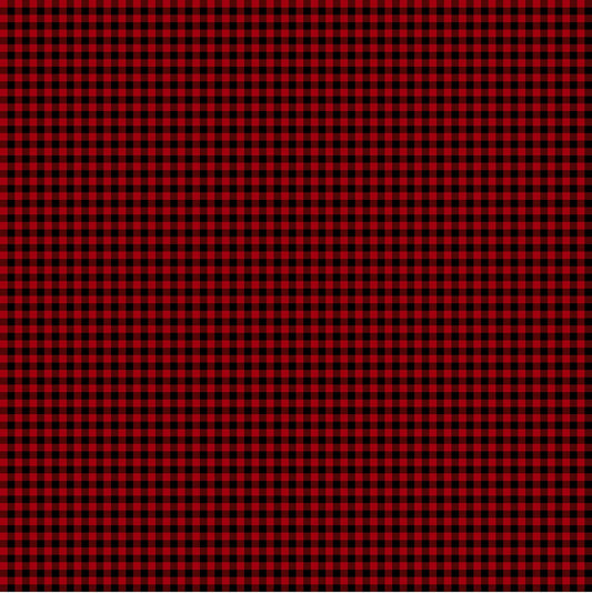 Northcott Santa's Tree Farm Red and Black Buffalo Check 24738-24