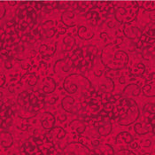 Wilmington Prints Essentials Leafy Scroll Bright Red 26035-302