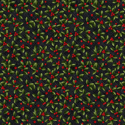 Henry Glass Frozen in Time 2711-99 Black Holly