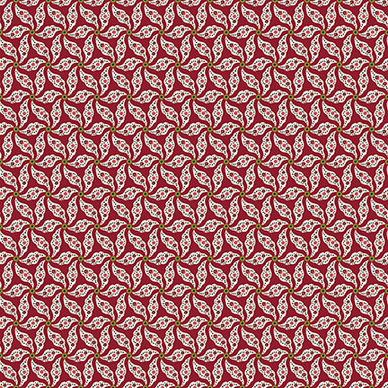 Henry Glass Winter Joy Red 2857-88