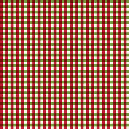 Henry Glass Winter Joy Red Check 2860-88