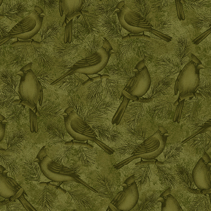 Benartex Winterberry Wintersong Bird Forest 2861-45