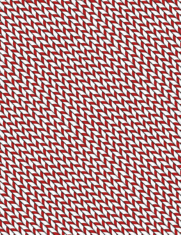 Wilmington Prints Hot Cocoa Bar Peppermint Stripe Red 3017-27601-913