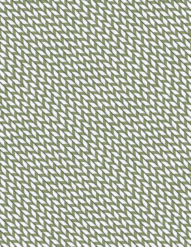 Wilmington Prints Hot Cocoa Bar Peppermint Stripe Green 3017-27601-917