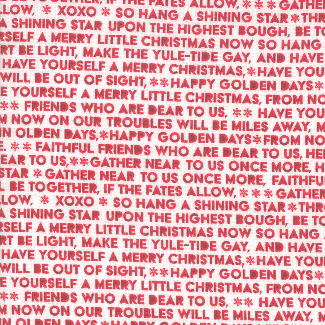 Moda Naughty Or Nice Carols Snow/Apple 30635-12