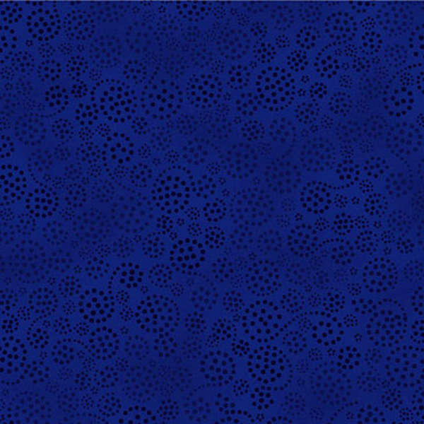 Wilmington Prints Essentials Sparkles Dk Royal 39055-409