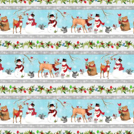 Wilmington Prints Nose to Nose 39680-914 Repeating Stripe Multi