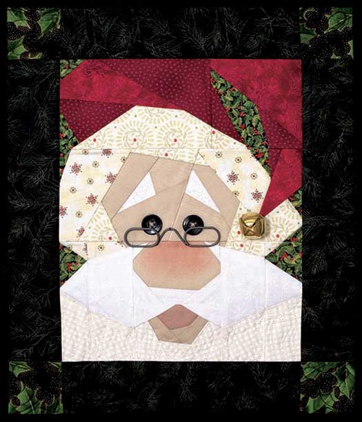 Holly Jolly Santa Pattern Stitch by number HHD4102 by Happy Hollow Designs