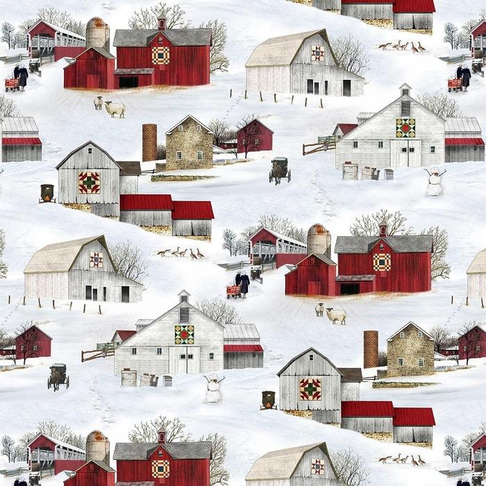 Elizabeth's Snow Winter Scenic 4708E-SNOW