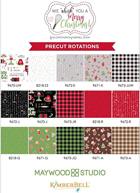 Maywood Studios Whisk You a Merry Christmas Jelly Roll MASWYMC