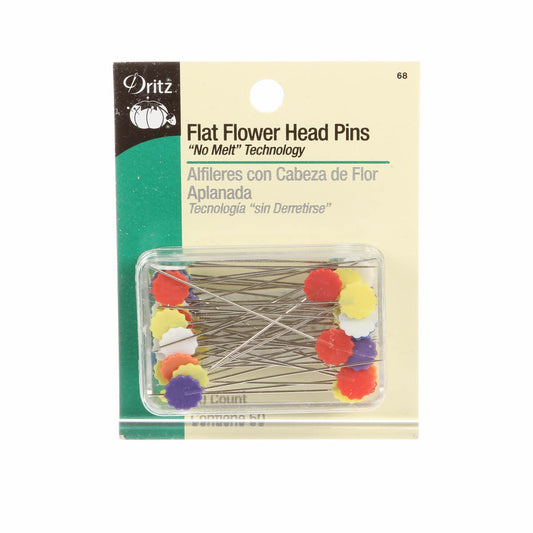 Dritz Flower Head Pin 50ct Multi Color 68