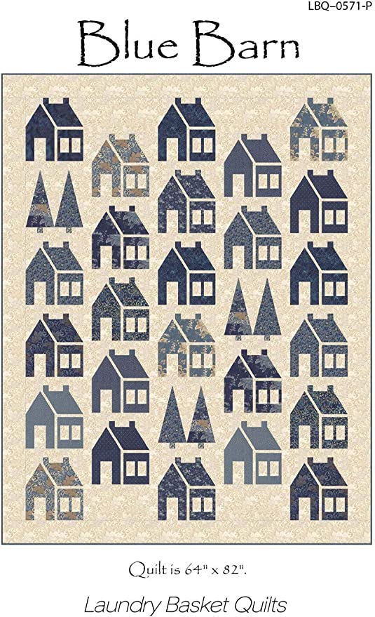 Blue Barn Pattern by Edyta Sitar LBQ-0571-P