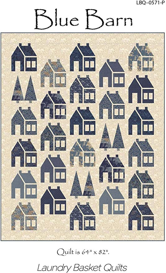 Blue Barn Pattern by Edyta Sitar LBQ-0571-P